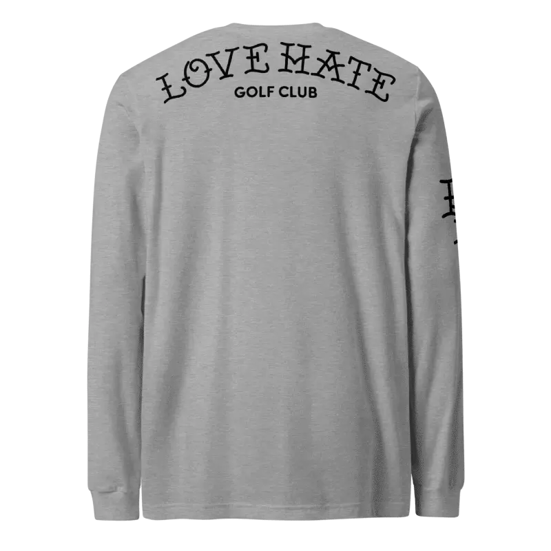 Pin-High Girls Long Sleeve Tee Love Hate Golf Club