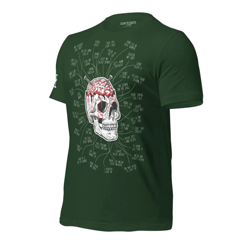 Ur Brain Tee Love Hate Golf Club