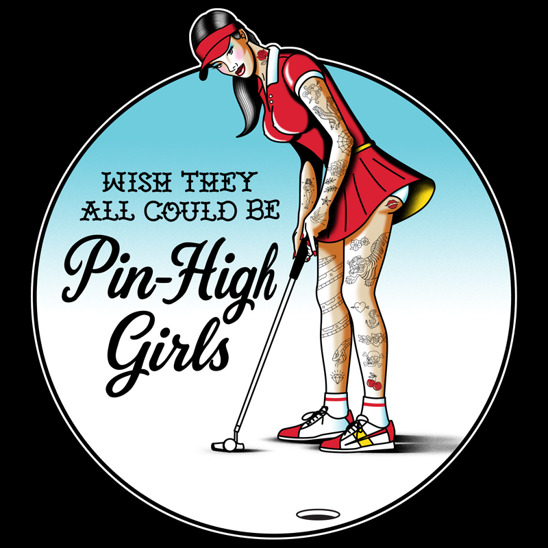 Pin-High Girls Long Sleeve Tee