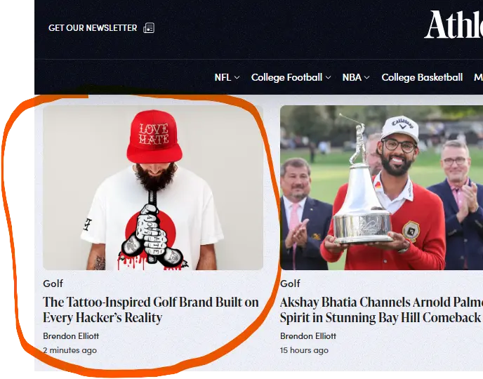 Athlon Sports Magazine Feature Love Hate Golf Club