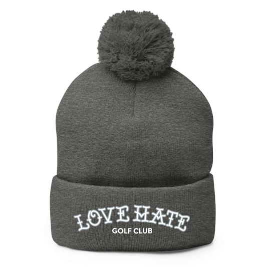 Love Hate Pom-Pom Beanie