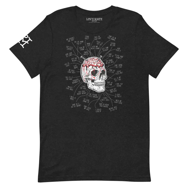 Ur Brain Tee Love Hate Golf Club