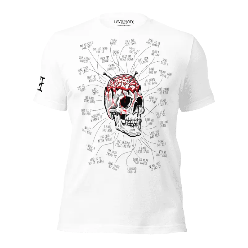 Ur Brain Tee Love Hate Golf Club