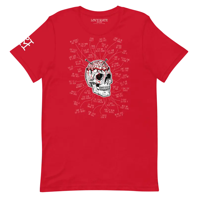 Ur Brain Tee Love Hate Golf Club