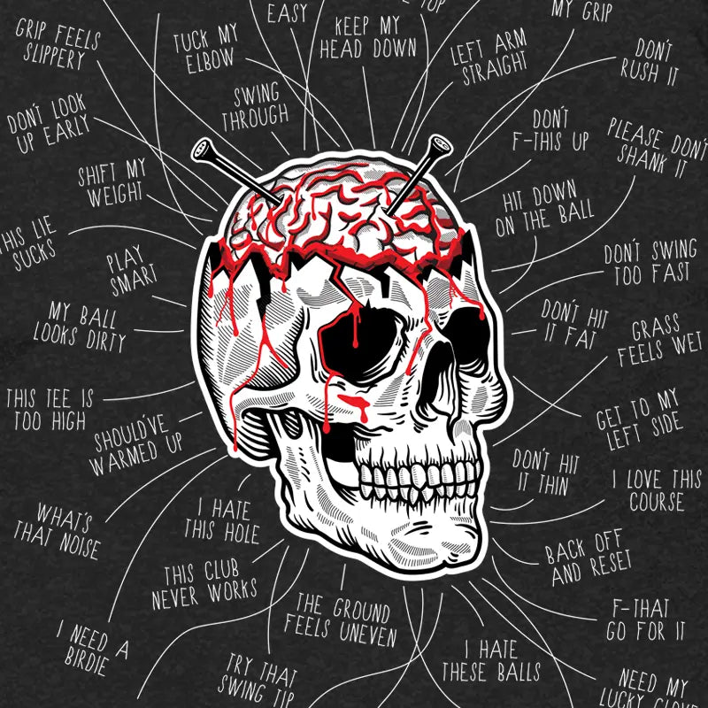 Ur Brain Tee Love Hate Golf Club