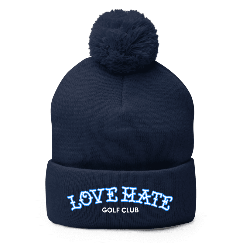 Love Hate Pom-Pom Beanie