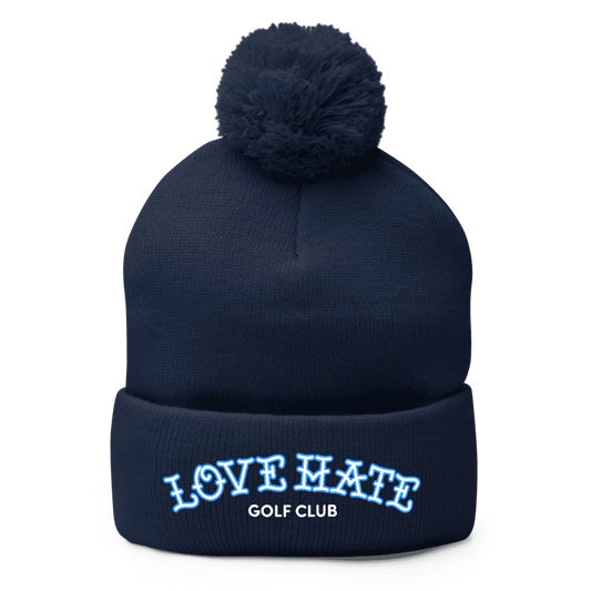 Love Hate Pom-Pom Beanie