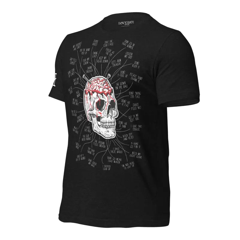 Ur Brain Tee Love Hate Golf Club