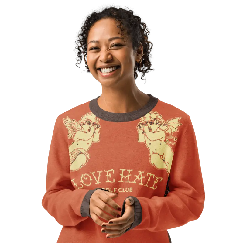 Good & Evil Sweater Love Hate Golf Club