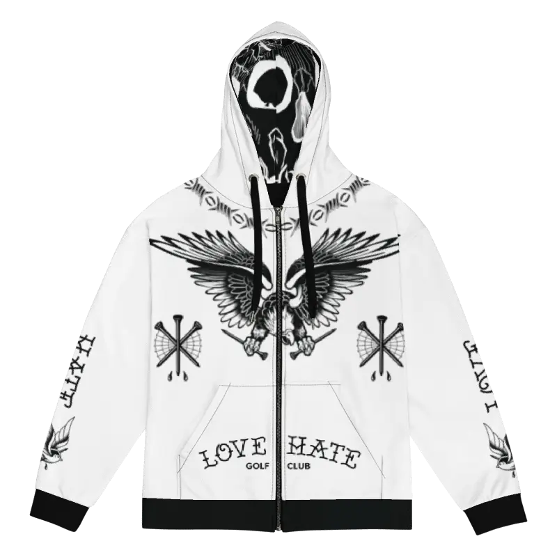B.B.E. Zip Hoodie Love Hate Golf Club