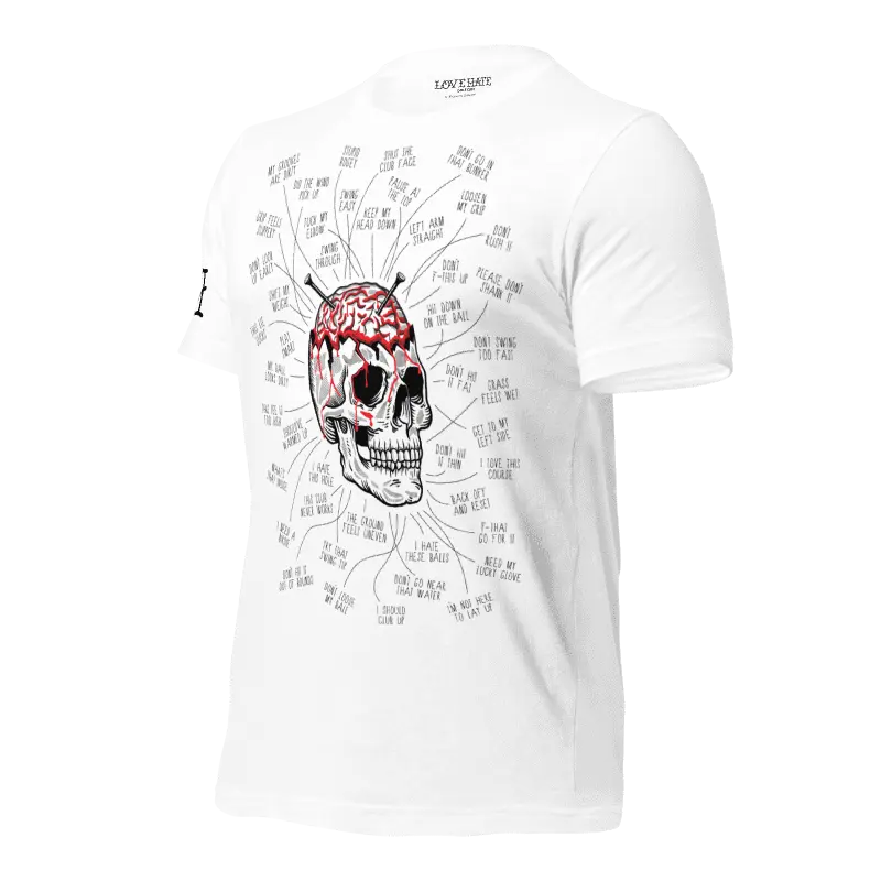 Ur Brain Tee Love Hate Golf Club