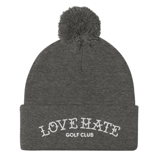 Love Hate Pom-Pom Beanie