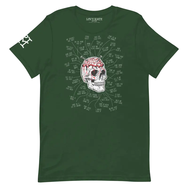 Ur Brain Tee Love Hate Golf Club