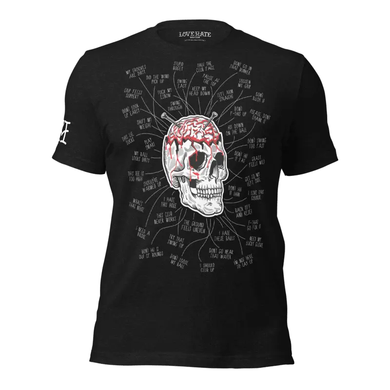Ur Brain Tee Love Hate Golf Club