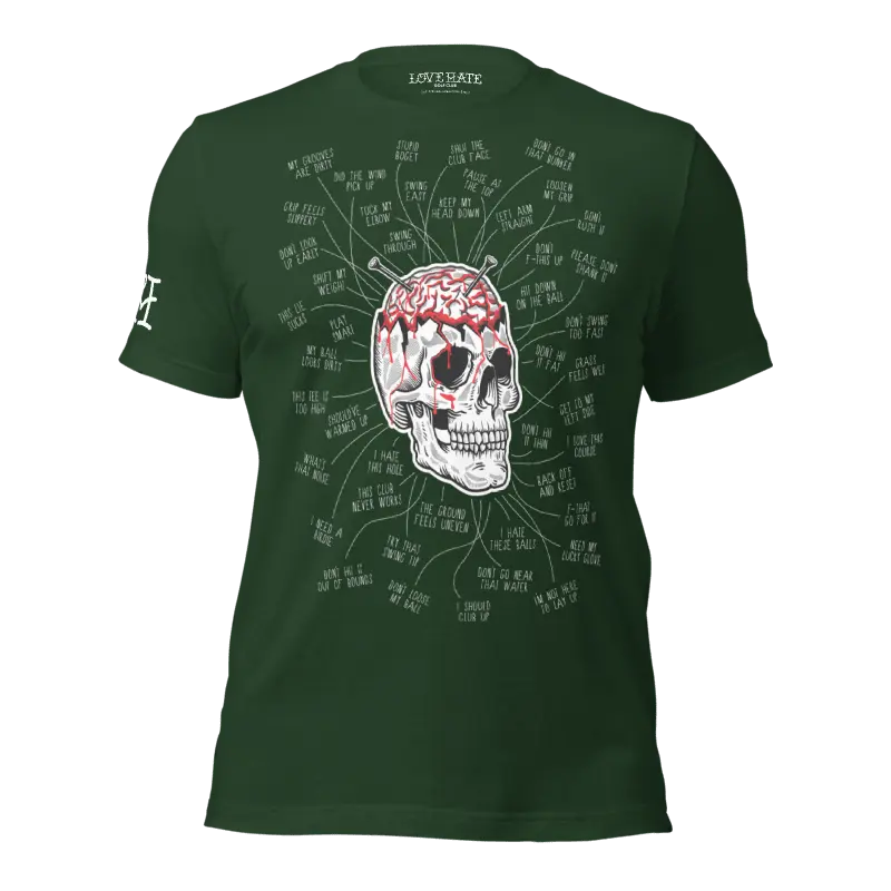 Ur Brain Tee Love Hate Golf Club
