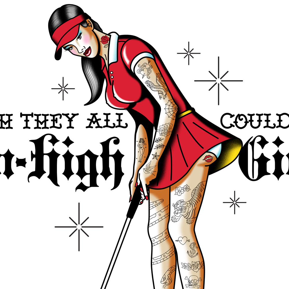 Pin-High Girls Long Sleeve Tee